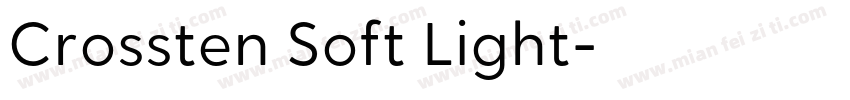 Crossten Soft Light字体转换